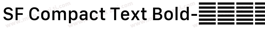 SF Compact Text Bold字体转换